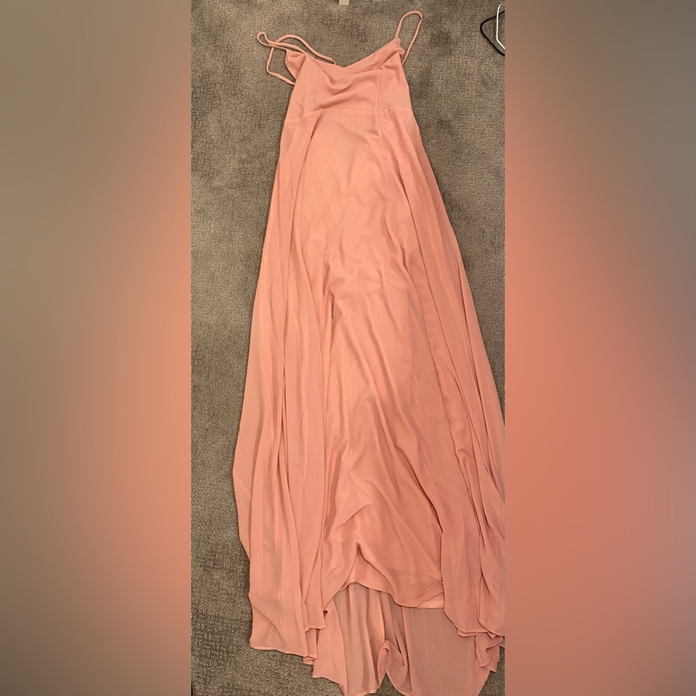 Show Me Your Mumu Pink Bridesmaid Dress with Crossed Back